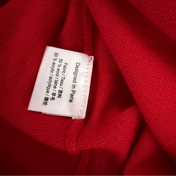 Dior Uniforms Red Wool Women's Blouse - Picture 5 of 6